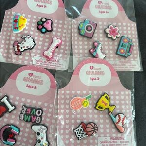 Colorful Kids Shoe Charm Accessory 4 Set NWT